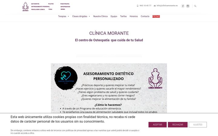 Screenshot of clinicamorante.es