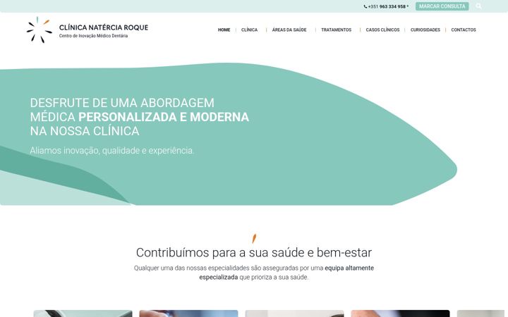 Screenshot of clinicanaterciaroque.com