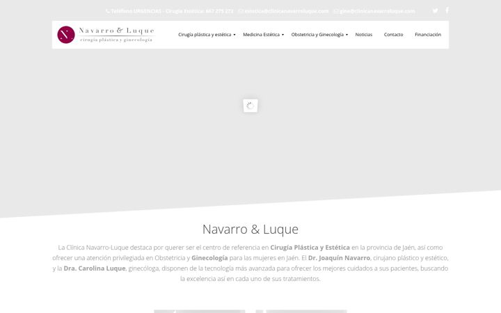 Screenshot of clinicanavarroluque.com