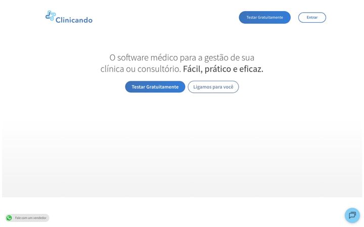 Screenshot stránky clinicando.med.br