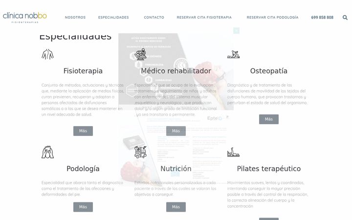 Screenshot of clinicanobbo.com