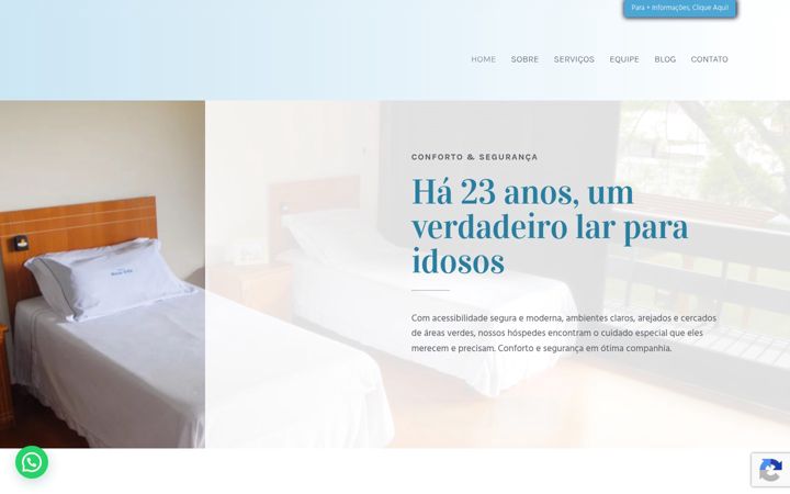 Skjámynd af clinicanovavida.com.br