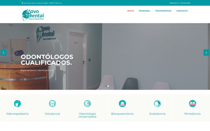 Screenshot of clinicanovodental.com