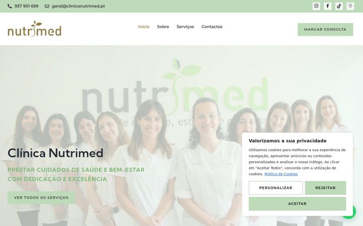 Ekrano kopija clinicanutrimed.pt