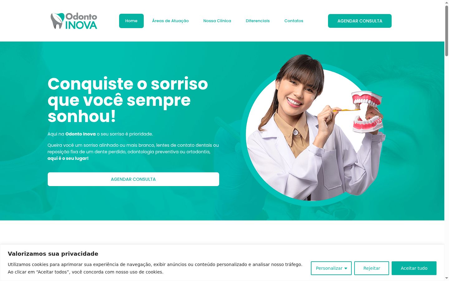 Sutikimo reklamjuostės, rodytos prieš bet kokią sąveiką, ekrano kopija