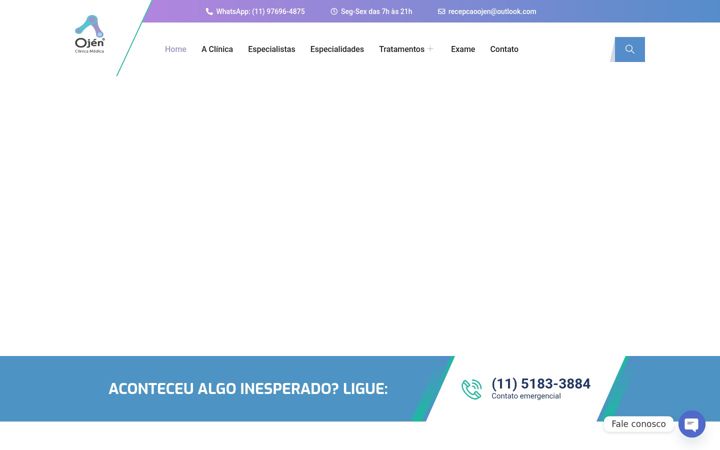 Skjámynd af clinicaojen.com.br