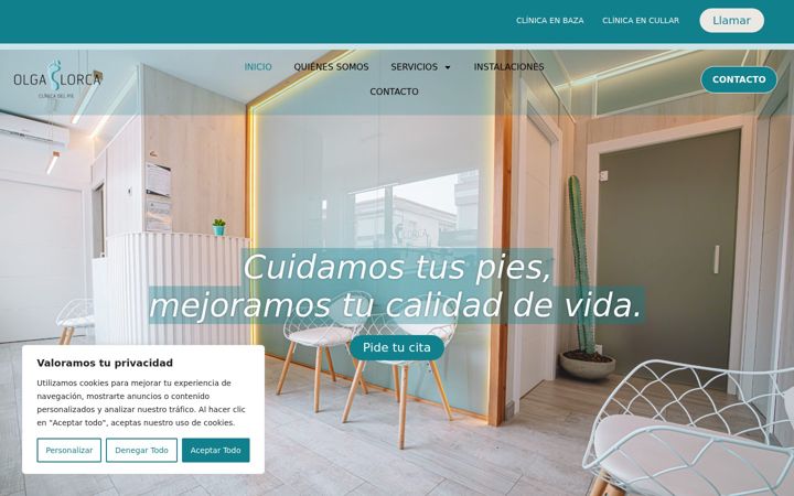 Screenshot of clinicaolgalorca.es