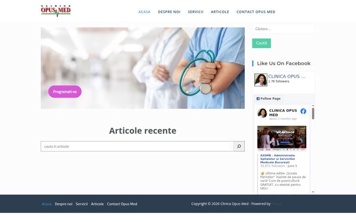 Zrzut ekranu clinicaopusmed.ro