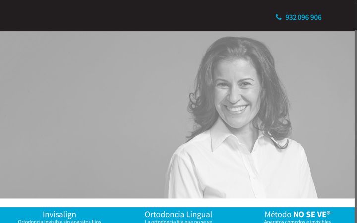 Screenshot of clinicaortodonciabarcelona.com