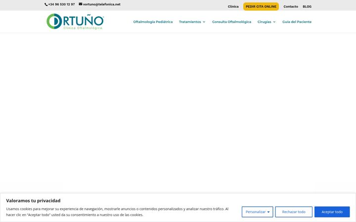 Screenshot του clinicaortuno.es