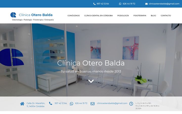 Screenshot of clinicaoterobalda.es