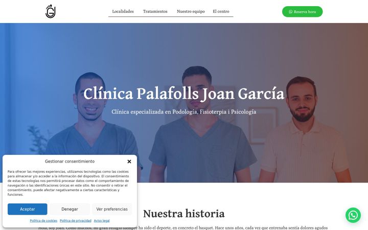 Screenshot of clinicapalafolls.es