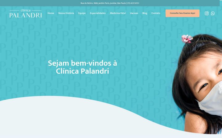 Captura de pantalla de clinicapalandri.com.br