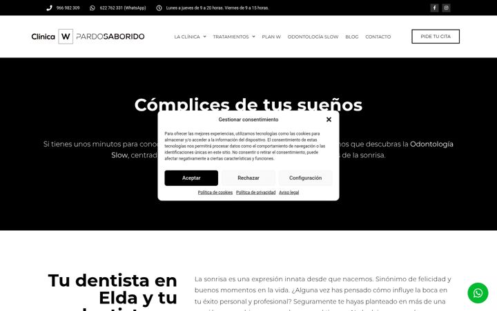 Screenshot of clinicapardosaborido.com