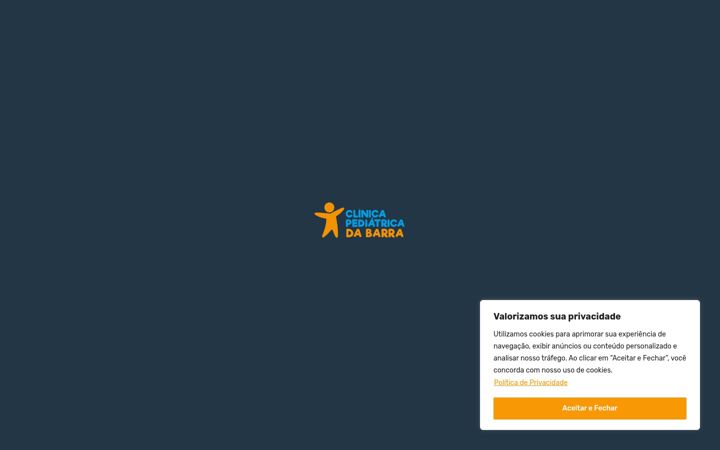 Captura de pantalla de clinicapediatricadabarra.com.br