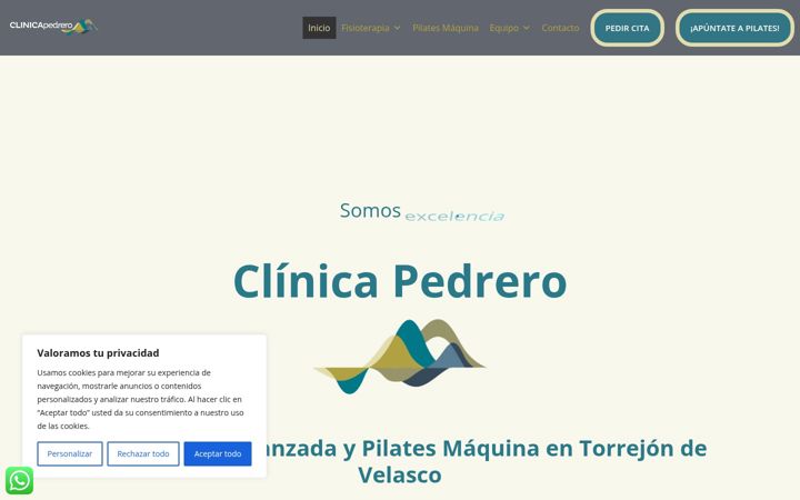 Screenshot of clinicapedrero.com