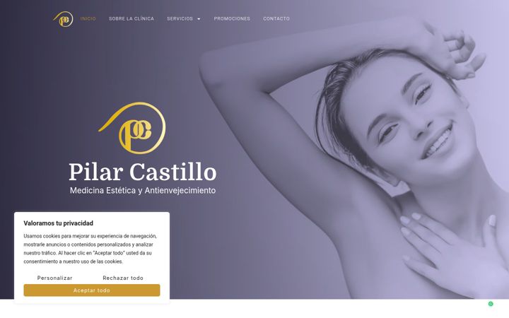 Screenshot of clinicapilarcastillo.es