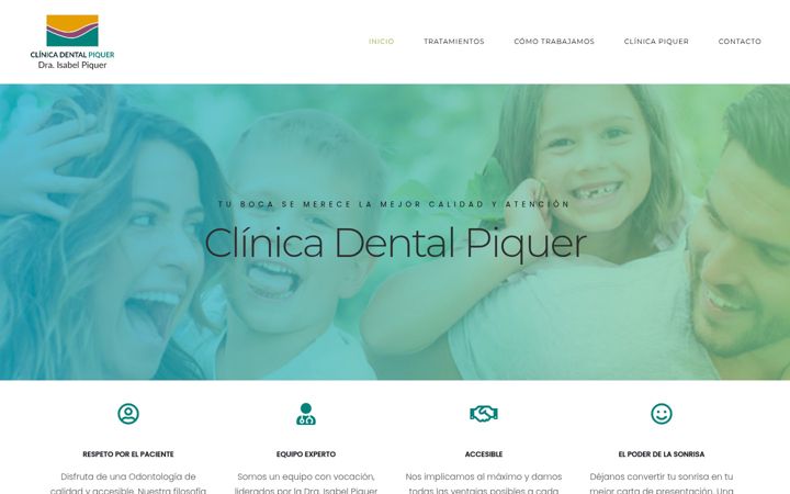 Screenshot of clinicapiquer.com