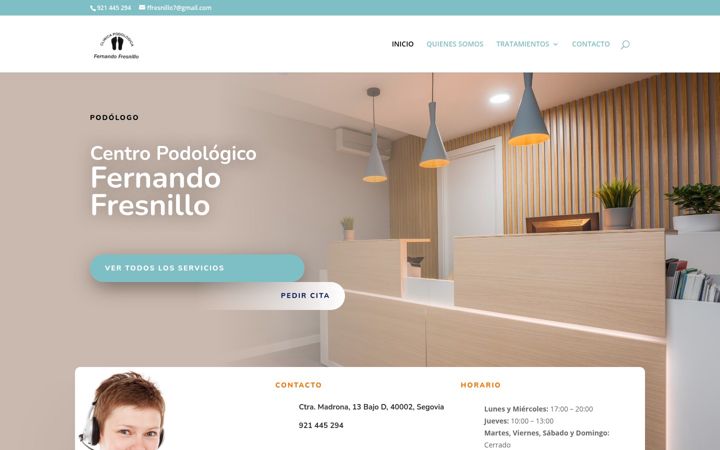 Screenshot of clinicapodologicafresnillo.com