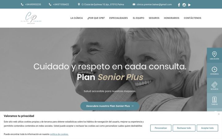 Screenshot of clinicapremier.es
