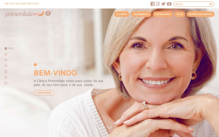 Screenshot of clinicaprimordiale.com.br