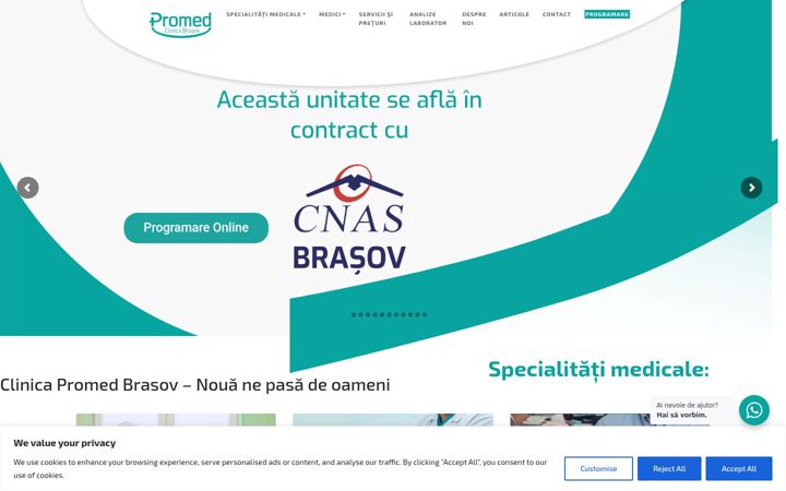 Zrzut ekranu clinicapromed.ro