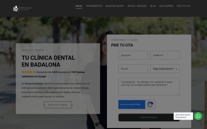 Screenshot of clinicaprovenza.com