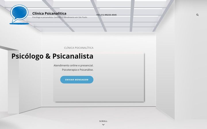 Screenshot of clinicapsicanalitica.com.br