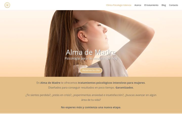 Screenshot of clinicapsicologiavalencia.com