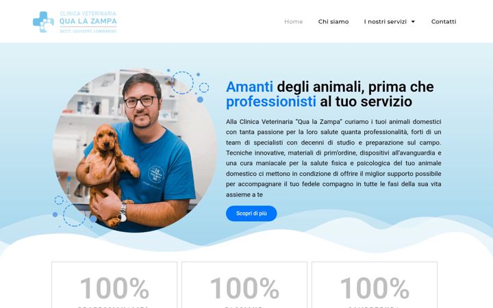 Screenshot of clinicaqualazampa.it
