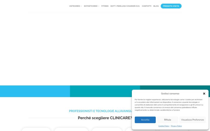 Screenshot of clinicare.it