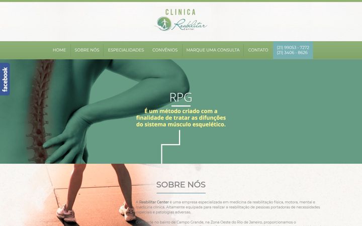 Screenshot stránky clinicareabilitarcenter.com.br