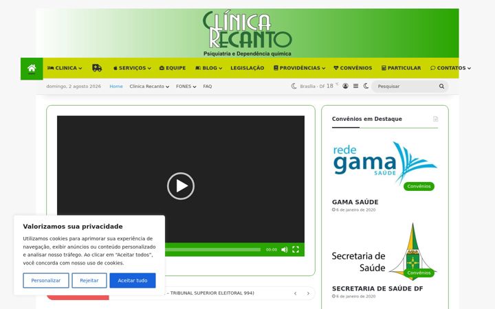 Screenshot of clinicarecanto.com.br