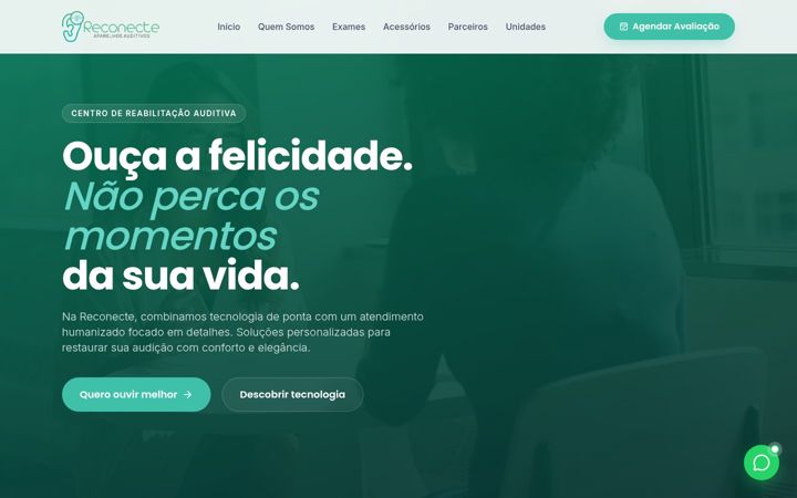 Screenshot of clinicareconecte.com.br