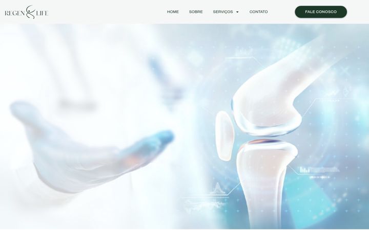 Képernyőkép: clinicaregenlife.com.br