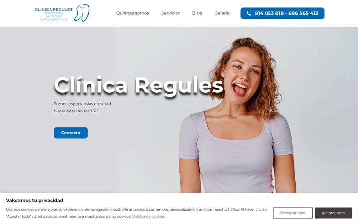 Screenshot di clinicaregules.net