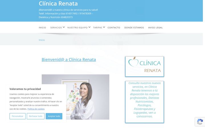 Screenshot of clinicarenata.com