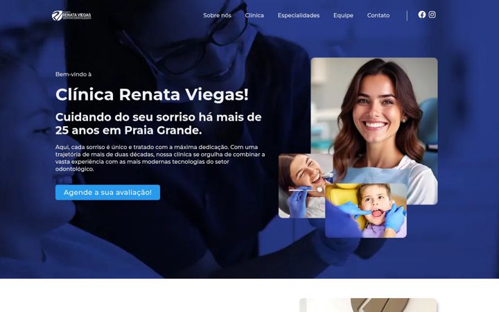 Screenshot of clinicarenataviegas.com.br