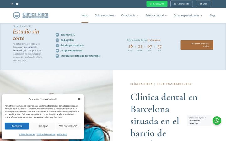 Screenshot of clinicariera.es