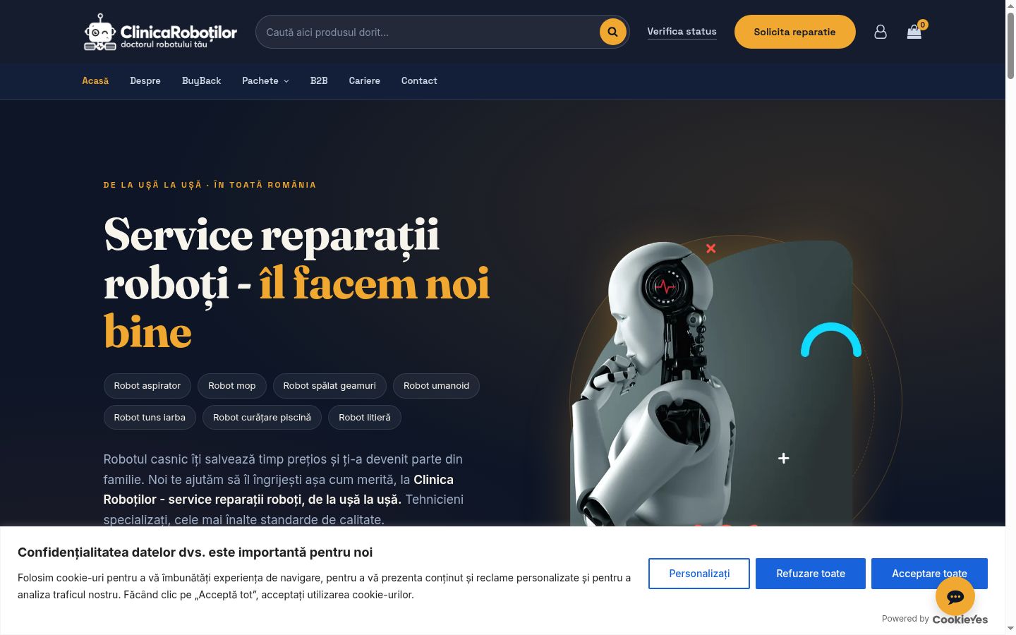 Zrzut ekranu banera zgody wyświetlanego przed jakąkolwiek interakcją