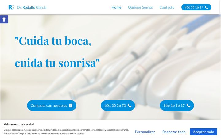 Screenshot of clinicarodolfogarcia.es