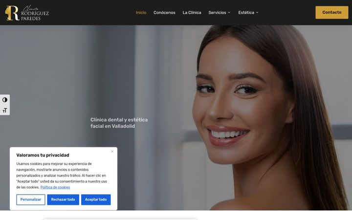 Screenshot of clinicarodriguezparedes.com