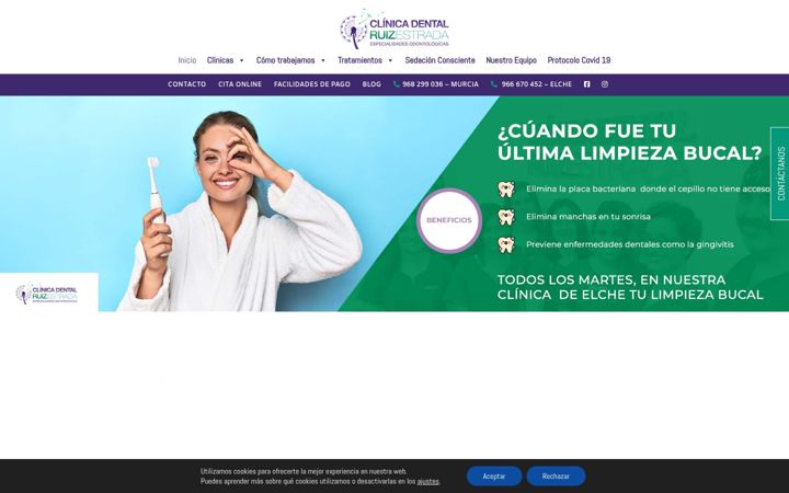 Screenshot of clinicaruizestrada.com