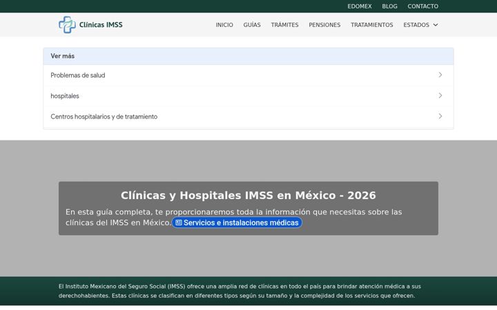 Screenshot of clinicas-imss.com