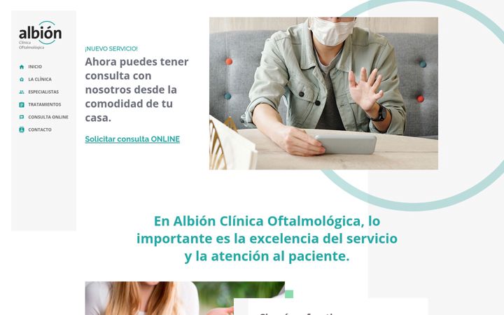 Screenshot of clinicasalbion.es