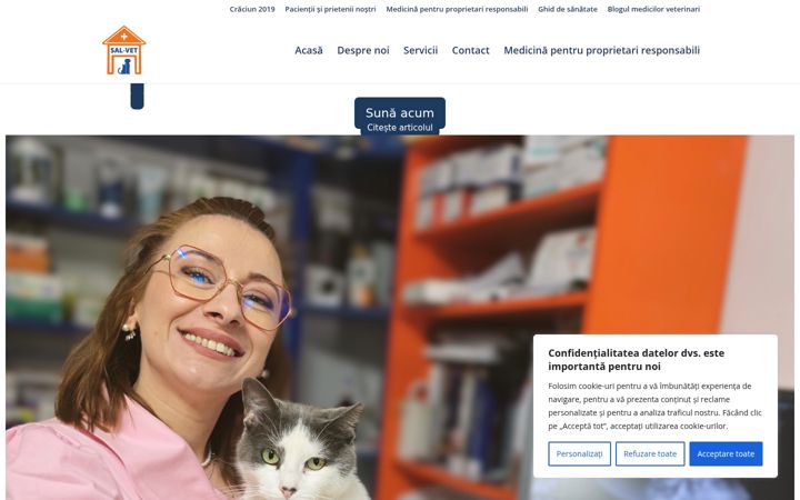 Zrzut ekranu clinicasalvet.ro