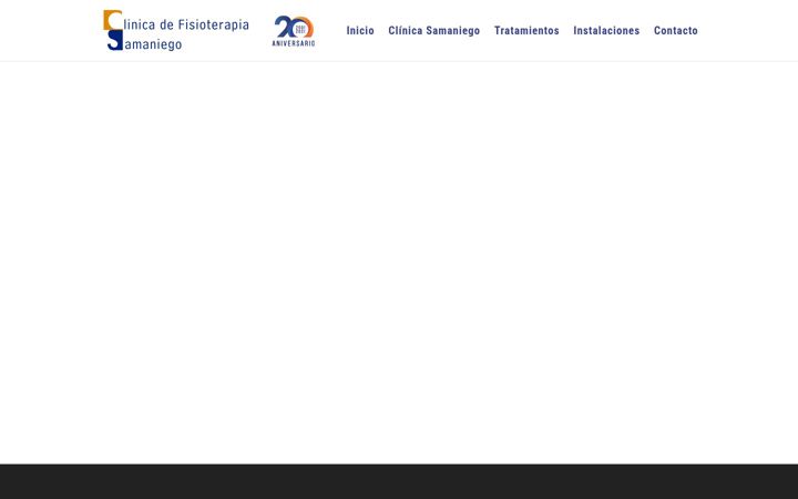 Screenshot of clinicasamaniego.com