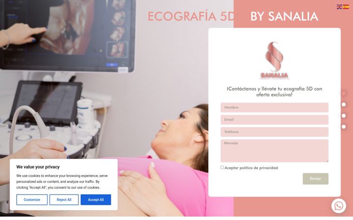 Screenshot of clinicasanalia.net