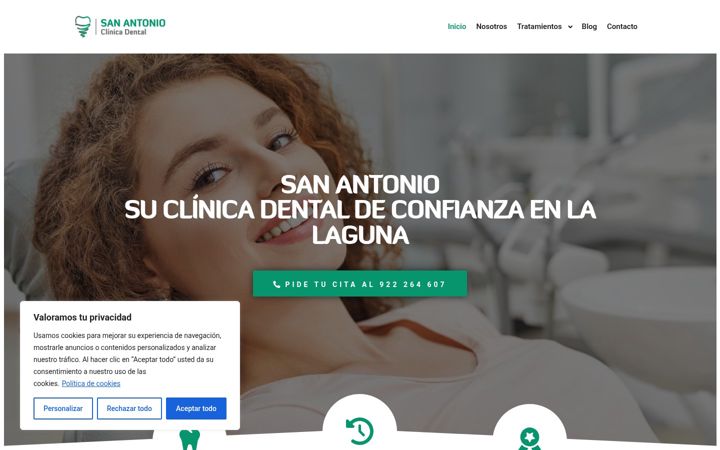 Screenshot του clinicasanantoniotnf.es