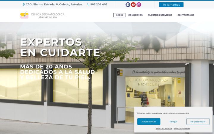 Screenshot του clinicasanchezdelrio.es